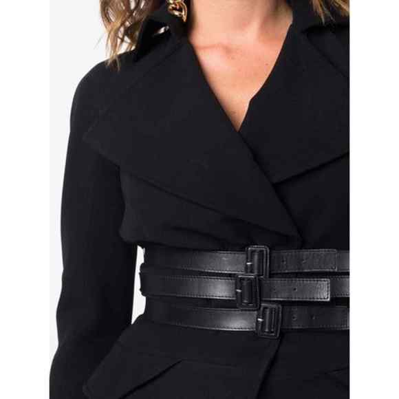 Dior 2010 pre-owned belted bar jacket